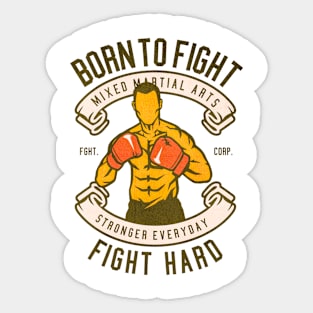 Born To Fight martial arts Sticker